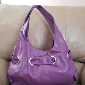 Purple Hobo Shoulder Bag